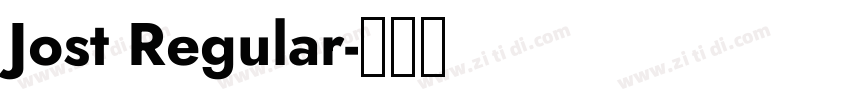 Jost Regular字体转换